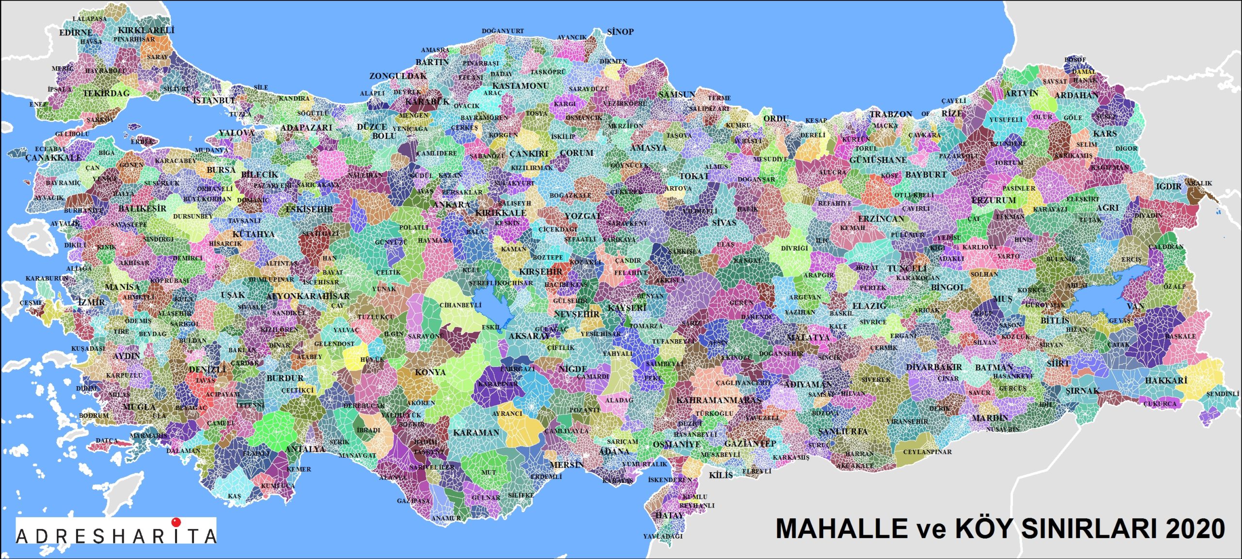 Türkiye mahalle sınırları scaled